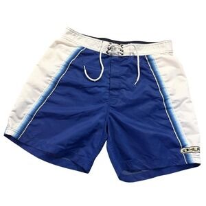 VTG 90s Tommy Hilfiger‎ Board Shorts Swim Trunks Satin Nylon Mesh Liner